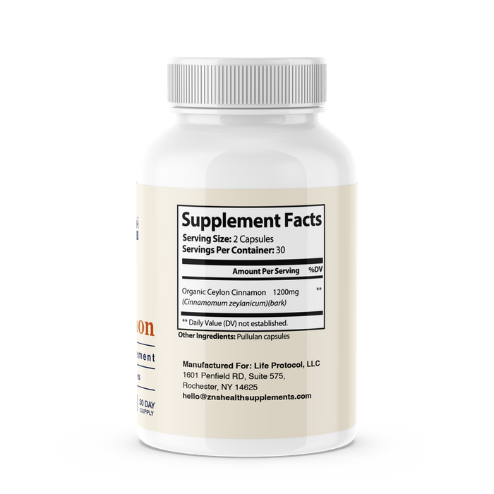 Organic Ceylon Cinnamon Supplement