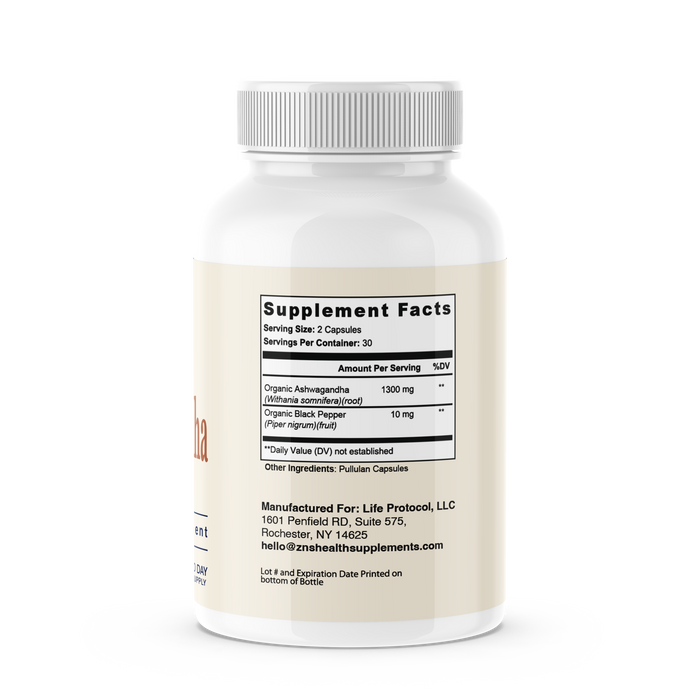 Organic Ashwagandha with Black Pepper