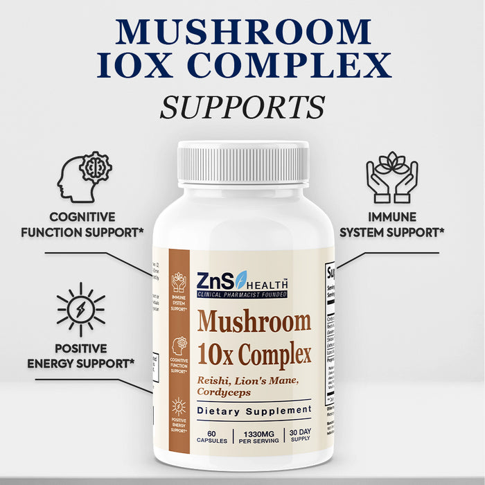 Mushroom 10X Complex Supplement