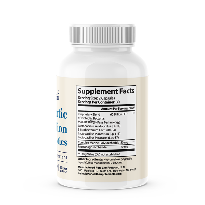 Probiotic 60 Billion CFU With Prebiotic, Gut Health Support