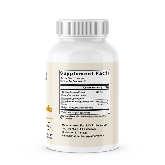 Panax Ginseng + Ginkgo Biloba