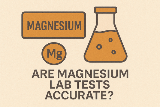 magnesium next to a lab flask
