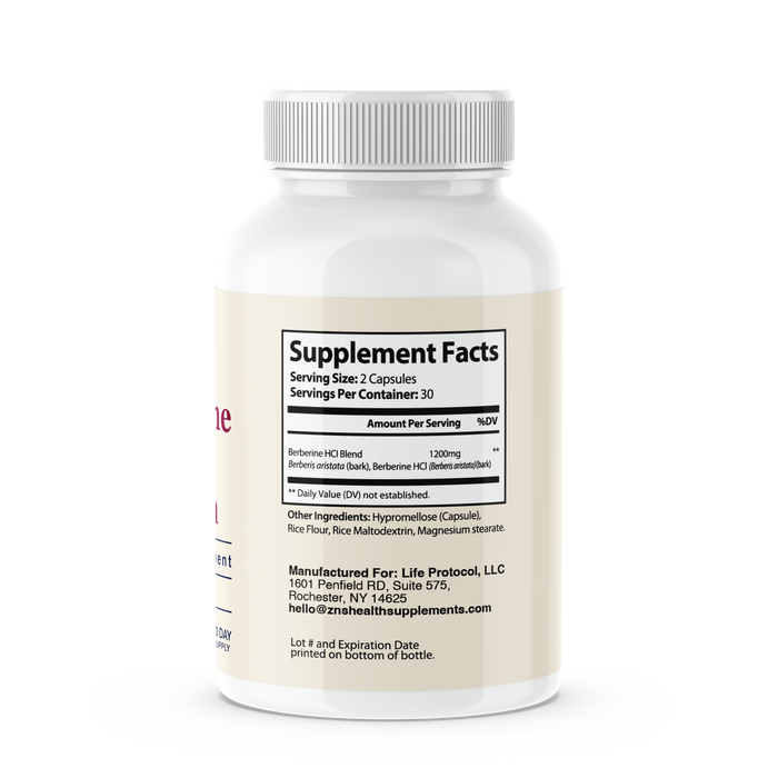 Berberine HCL Extra Strength Supplement