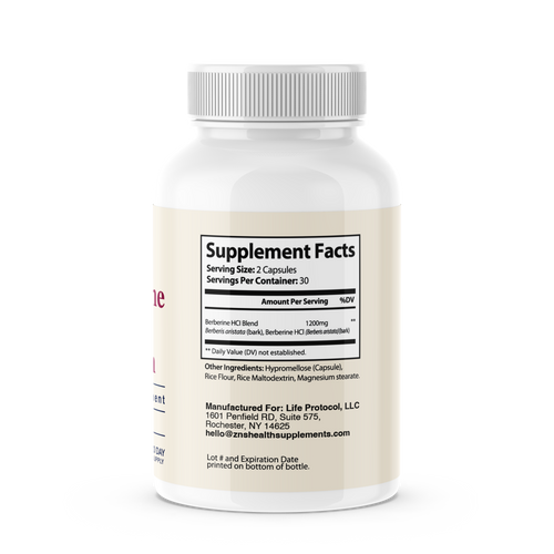 Berberine HCL Extra Strength Supplement