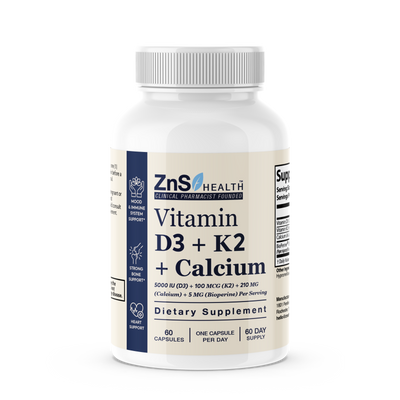 Vitamin D3 + K2 + Calcium With BioPerine – 3-in-1