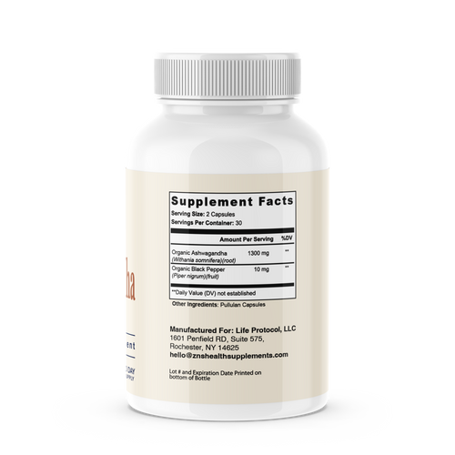 Organic Ashwagandha with Black Pepper