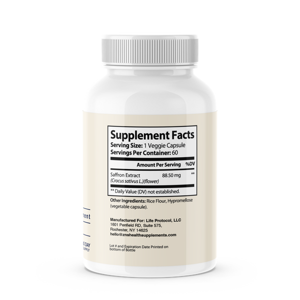 Pure Saffron Extract Supplement